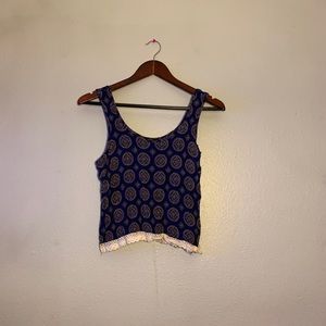 Forever 21 Print Crop Top